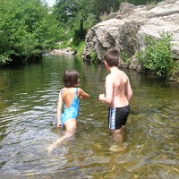 River bathing in the “Gardon”